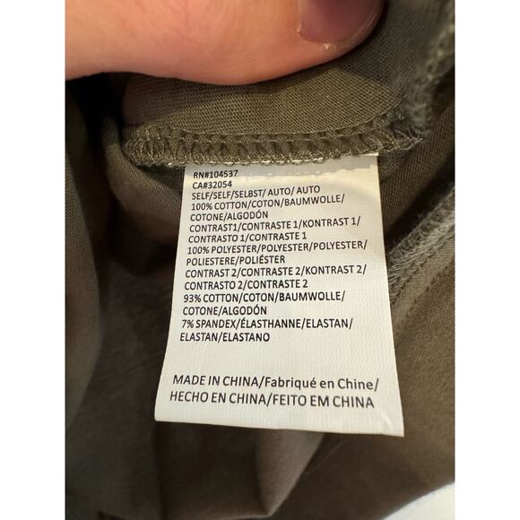 Anthropologie Tiny longsleeve shirt embroidered eyelet puff sleeves M petite - Picture 10 of 11